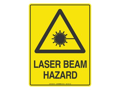 Laser Beam Hazard - Warning Sign