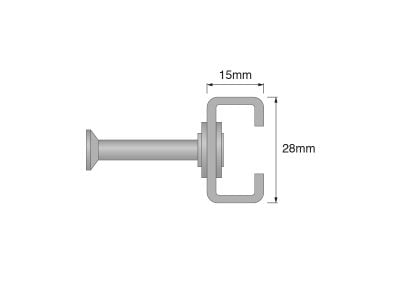  AC-G 28/15 C-Shape Cold-Rolled Cast-In Anchor Channel, HDG