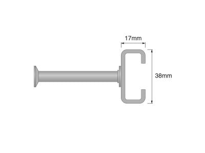 AC-G 38/17 C-Shape Cold-Rolled Cast-In Anchor Channel, HDG