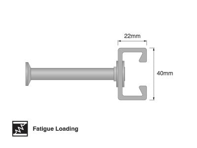 AC-G 40/22P Powered Cast-In Anchor Channel, HDG