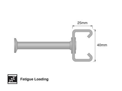 AC-G 40/26P Cold-Rolled Powered Anchor Channel, HDG