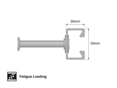 AC-G 50/30P Powered Cast-In Anchor Channel, HDG