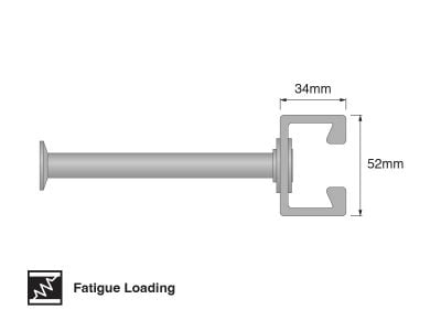 AC-G 52/34P Powered Cast-In Anchor Channel, HDG