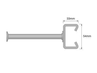 AC-G 54/33 Cold-Rolled Cast-In Anchor Channel, HDG