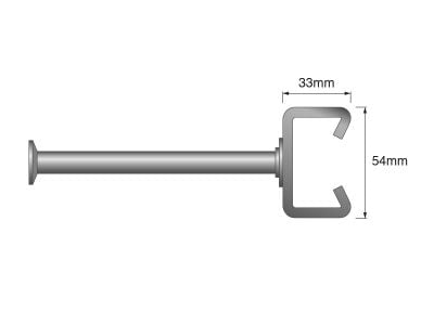 AC-S 54/33 Cold-Rolled Cast-In Anchor Channel, 316 Stainless