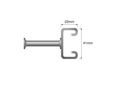 ACT-S 41/22 Toothed Cast-In Anchor Channel, 316 Stainless