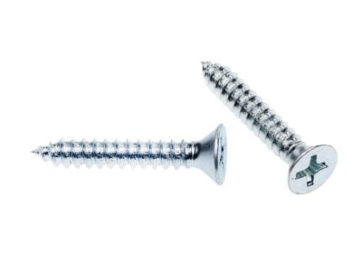 Countersunk Phillips Self Tapping Screws Zinc