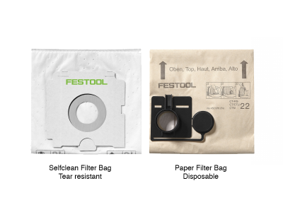 FESTOOL CT Replacement Dust Filter Bags