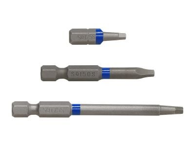 Square Driver Bits SQ1, SQ2, SQ3