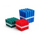 Red, green and blue PVC star plugs