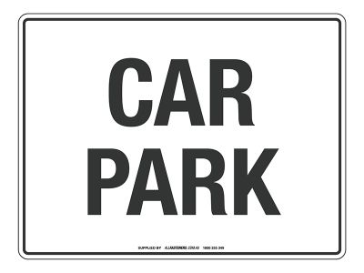NOTICE Car Park Sign