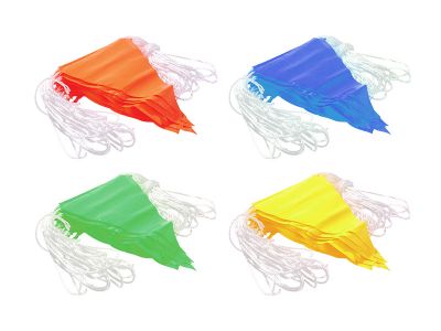Safety Bunting Flags Orange 30m