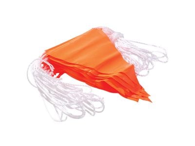 Safety Bunting Flags Orange 30m