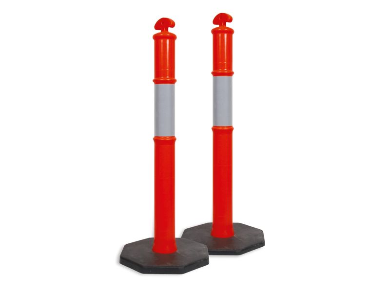 T-Top Bollard Orange With Base