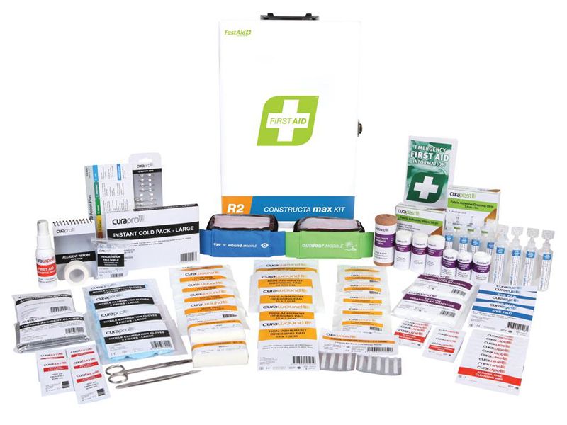 First Aid Kit Metal Wall Mount R2 Constructa Max