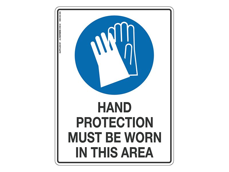 Hand Protection Must Be Worn - Mandatory Sign