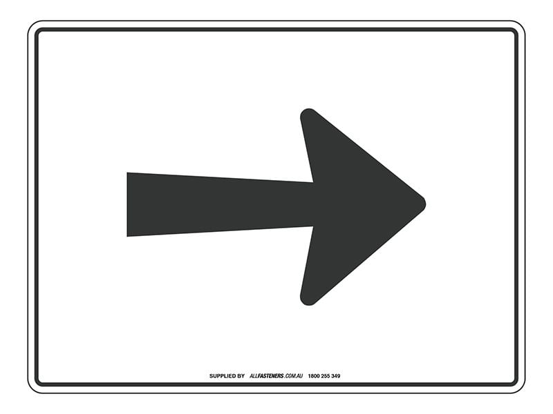 NOTICE Arrow (Image) Sign