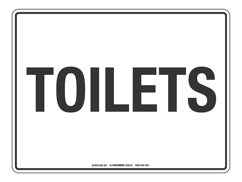 NOTICE Toilets Sign