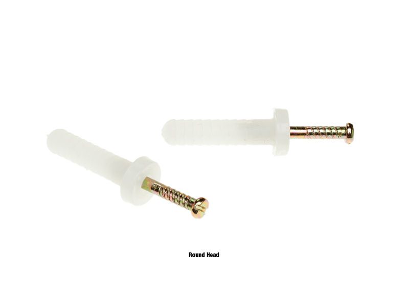 Nylon Nail-In Anchor Round Head