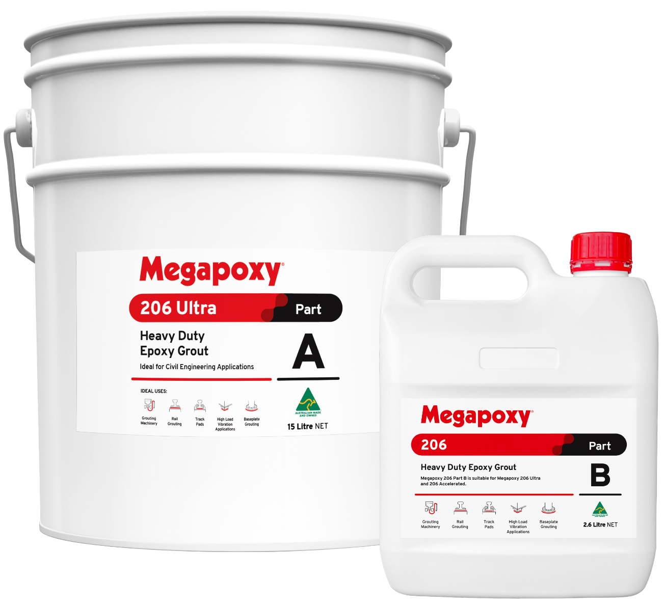 Megapoxy 206 Ultra HD Epoxy Grout 20L Kit
