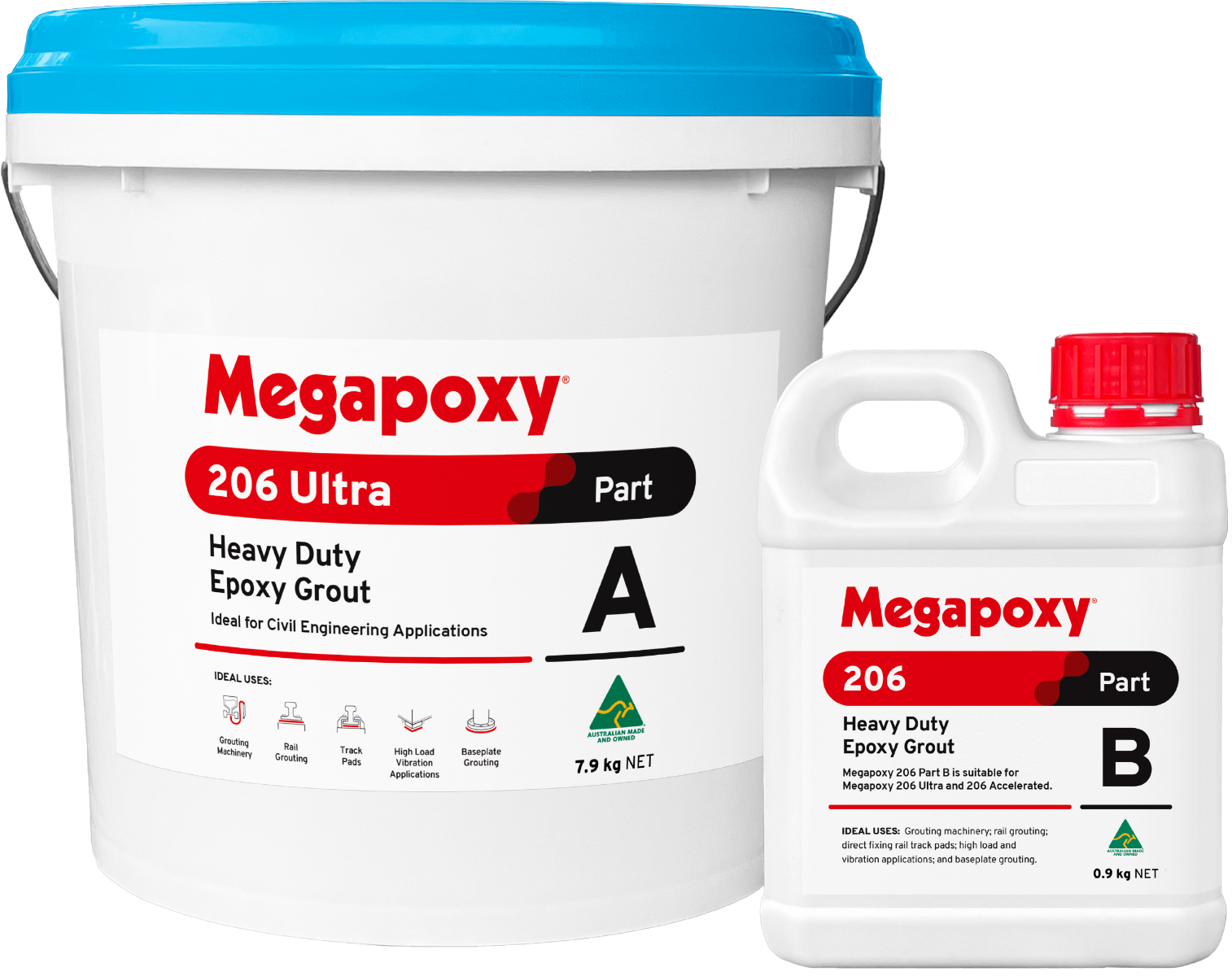 Megapoxy 206 Ultra HD Epoxy Grout 9L Kit