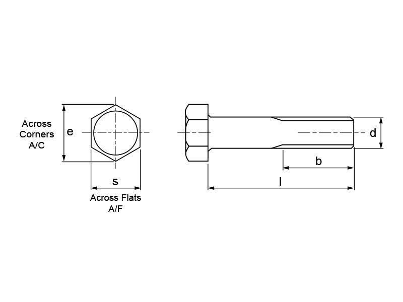 CL4 Hex Bolt and Nut HDG AS1111.1 Spec
