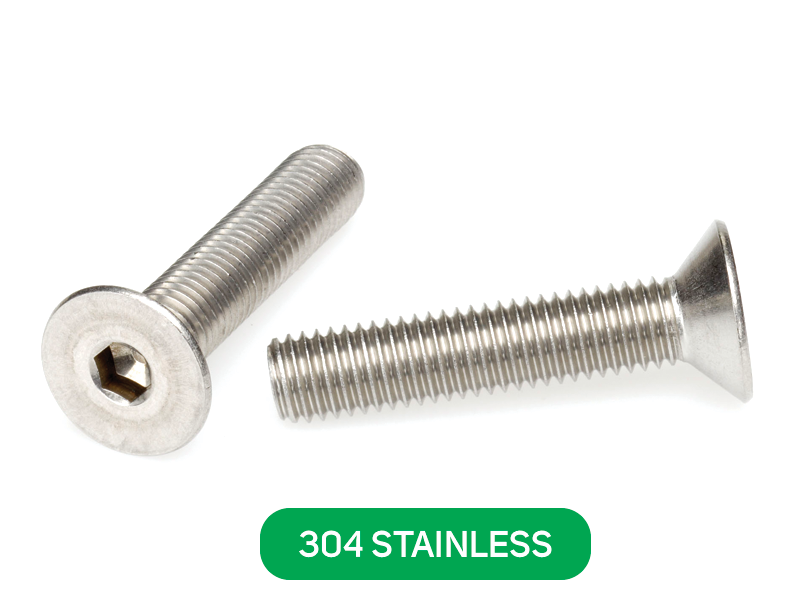Countersunk Socket Head Screws Gr304 Stainless Metric
