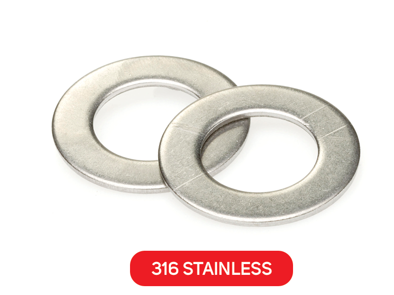 Flat Washer 316 Stainless Metric DIN125A
